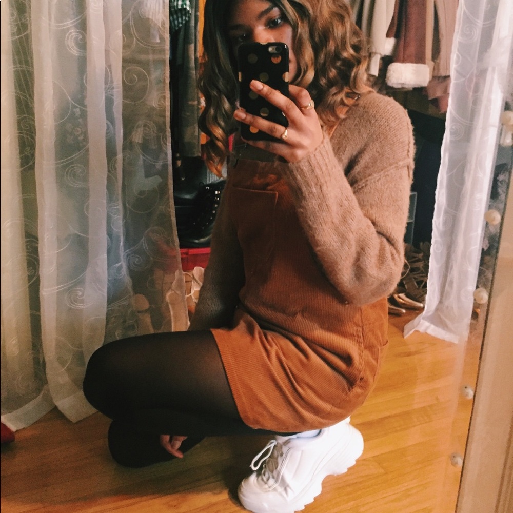 ✨Corduroy Overall Mini Dress✨